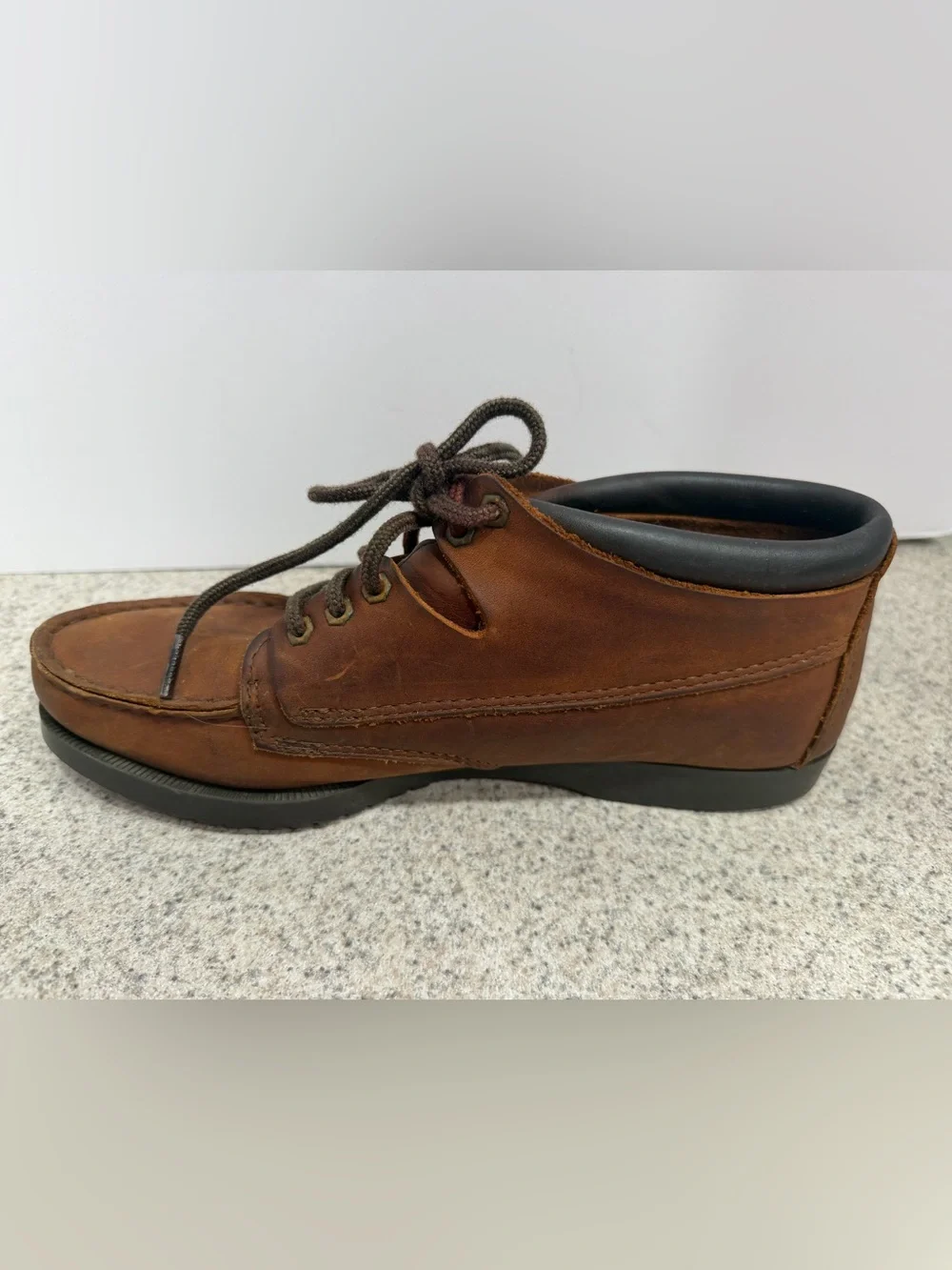 Vtg EASTLAND Seneca Camp Moc Chukka Leather Boots - Men’s Size 9.5 - Brown